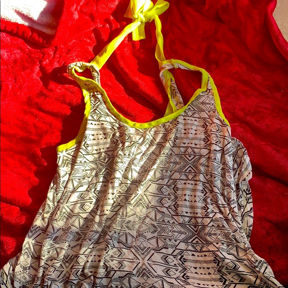 Open back tribal crop top